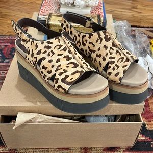 Naked Feet Leopard Platforms